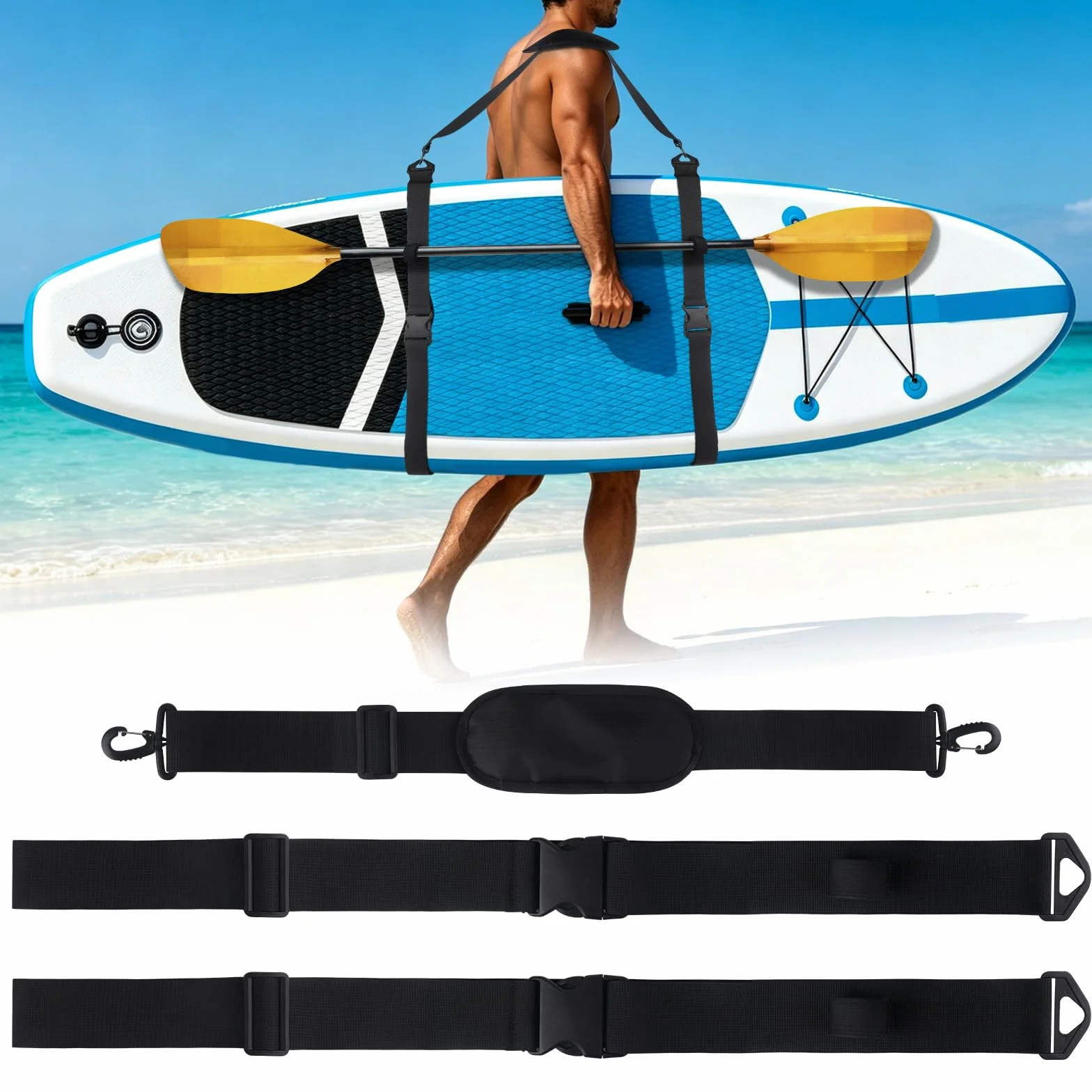 Mineup Regulowany Pasek do Noszenia SUP Kajak Deska Surfingowa